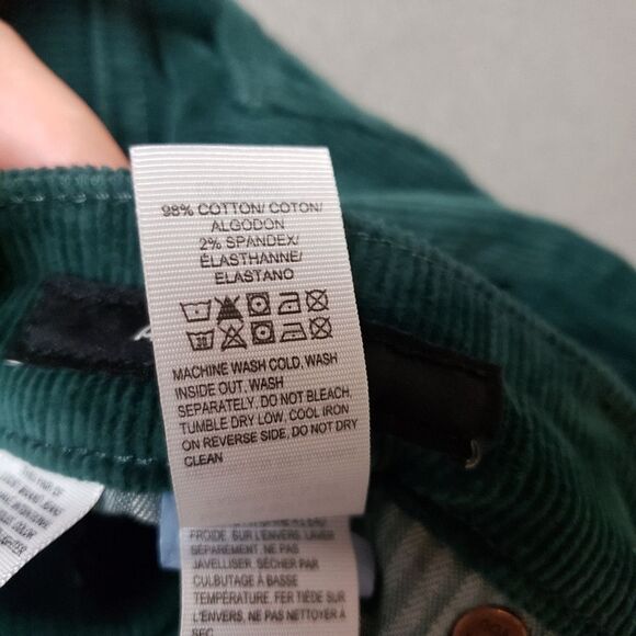 Lucky Brand Cords Ava Skinny Green Corduroy Pants - Picture 9 of 15